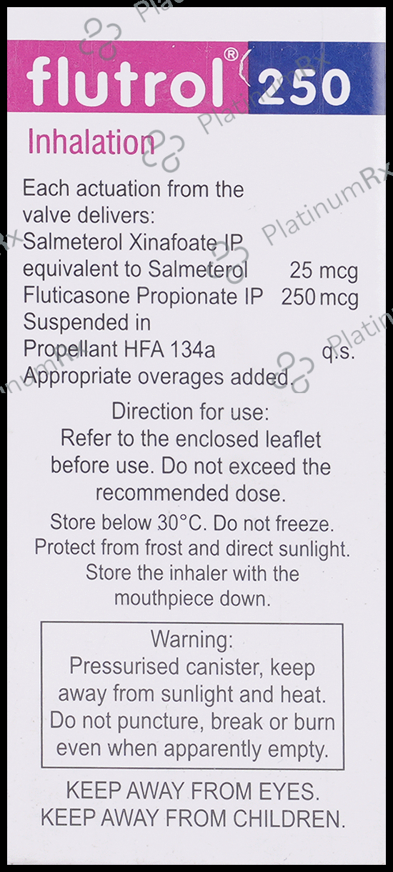 Flutrol 250/25mcg Inhaler 120MDI