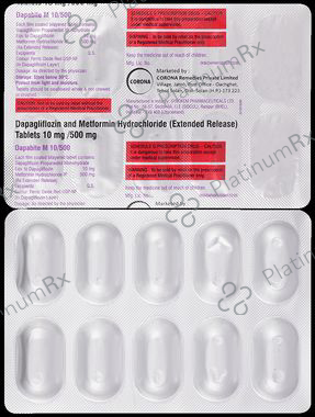 Dapabite M 10/500mg Tablet ER 10s