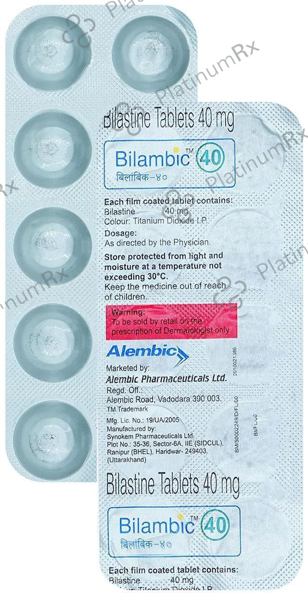 Bilambic 40mg Tablet 10s
