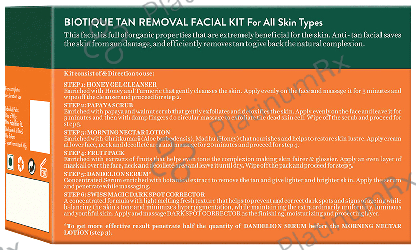 Biotique Tan Removal Facial Kit