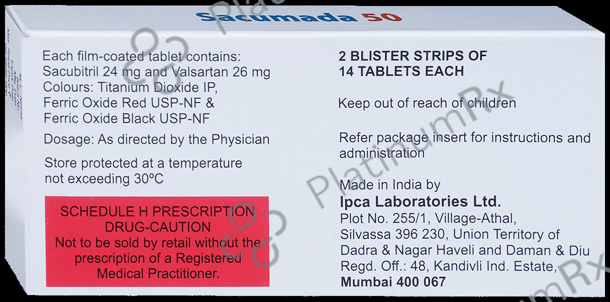 Sacumada 50mg Tablet 14s