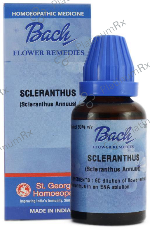 St. George’s Bach Flower Scleranthus 6 CH 30 ml