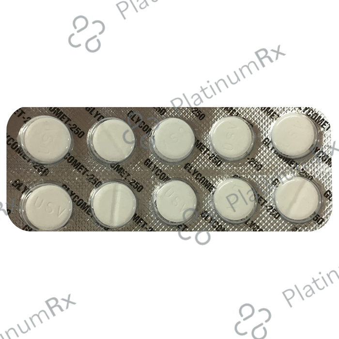 Glycomet 250mg Tablet 10s