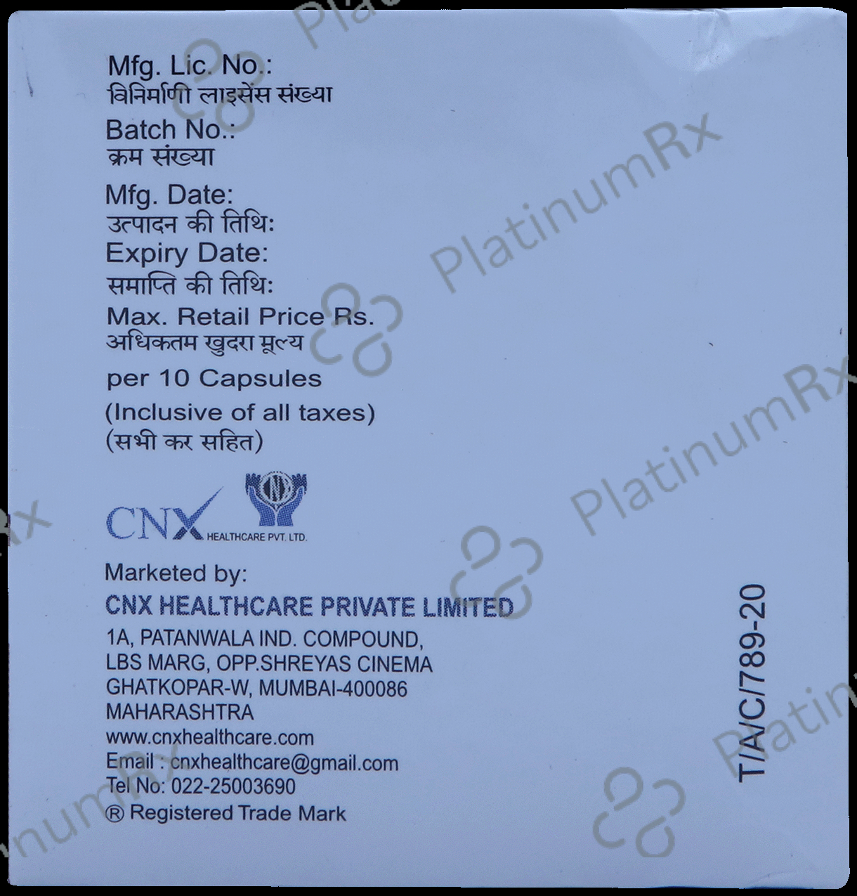 Cnx Dox 100mg Capsule