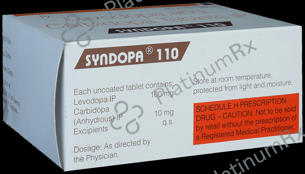Syndopa 100/10mg Tablet 15s