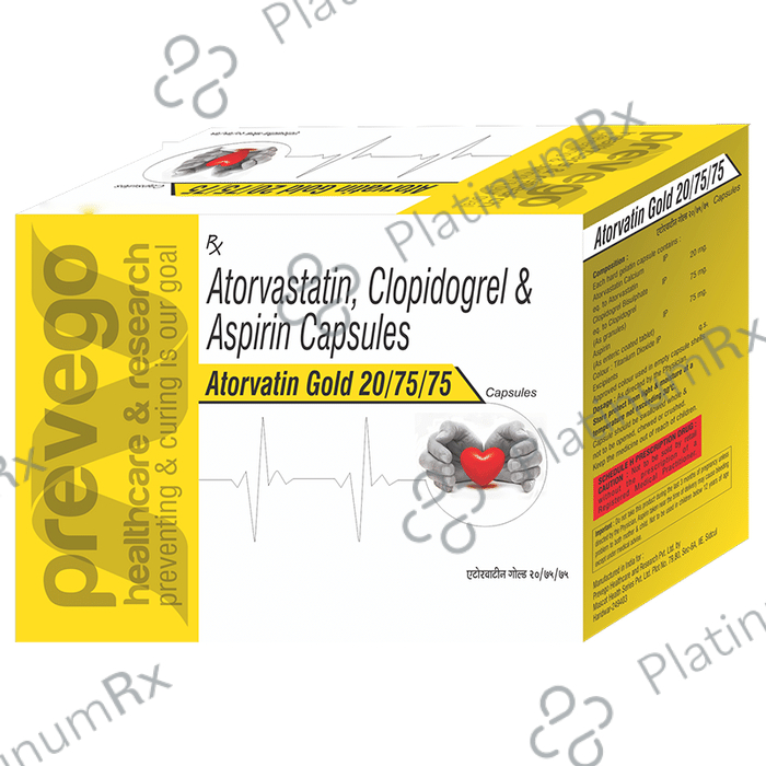 Atorvatin Gold 20/75/75 Capsule