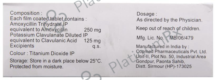 Moxikind CV 375 250/125mg Tablet 10s