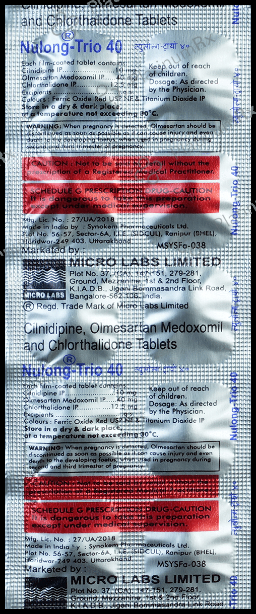 Nulong-Trio 40 Tablet