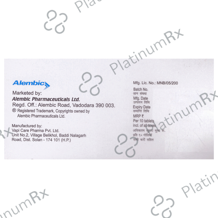 Valembic 40mg Tablet 10s