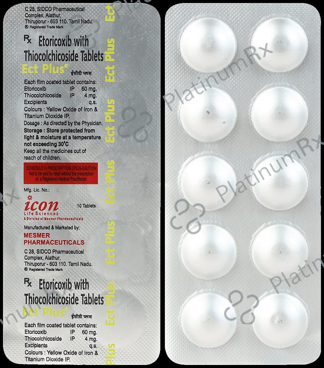 Ect Plus 60/4mg Tablet 10s