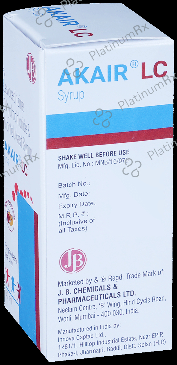 Akair LC 2.5/4mg Syrup 60ml