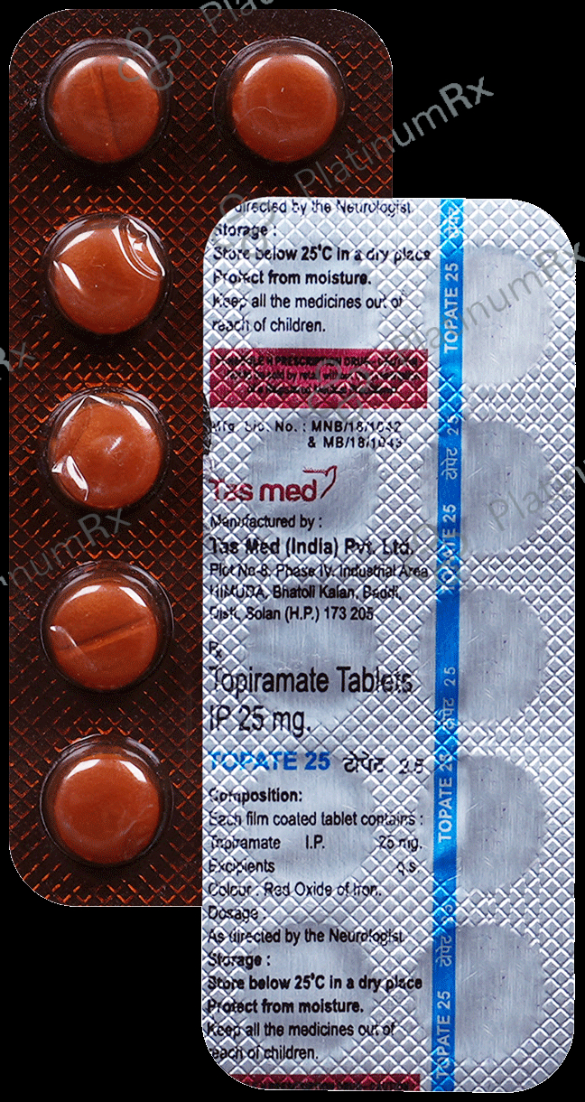 Topate 25mg Tablet