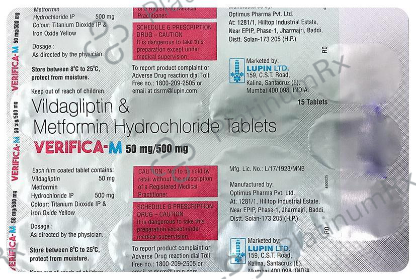 Verifica M 500/50mg Tablet 15s