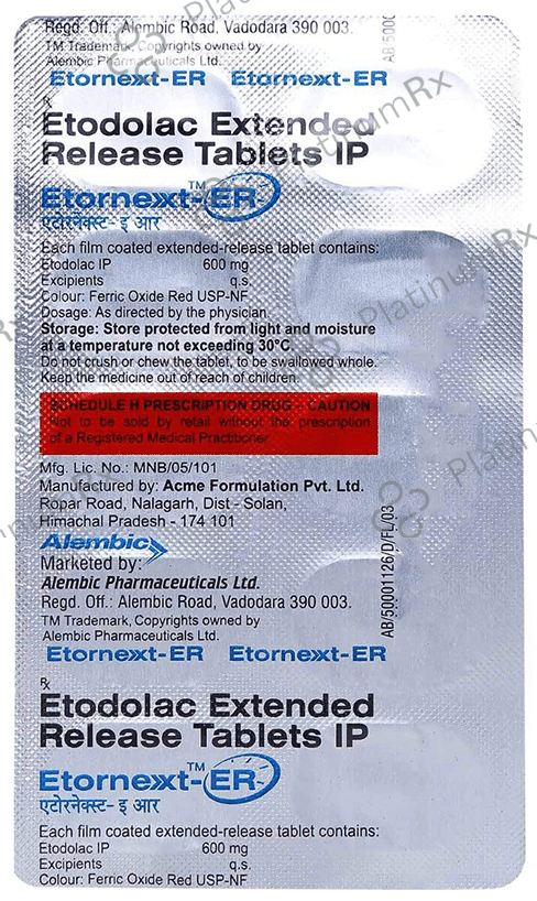 Etornext ER 600mg Tablet 10s