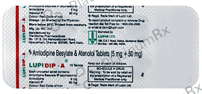 Lupidip A 5/50mg Tablet 10s