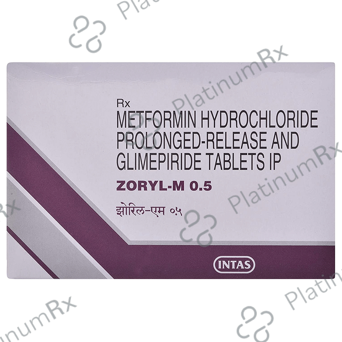 Zoryl M 0.5/500mg Tablet PR 20s