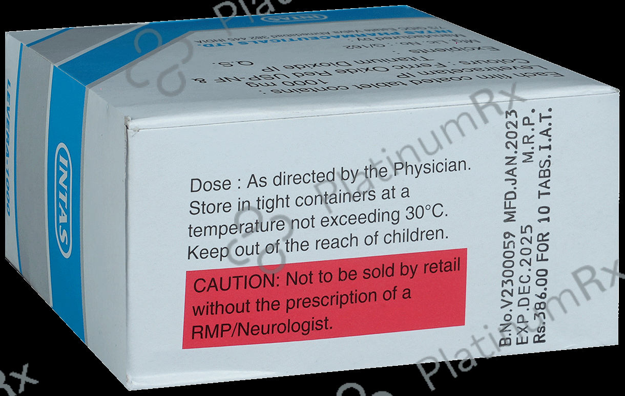 Levera 1000mg Tablet 10s