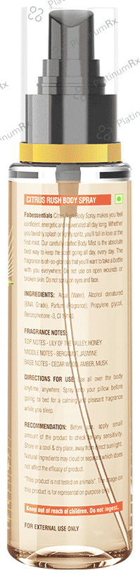 Fabessentials Citrus Rush Body Spray
