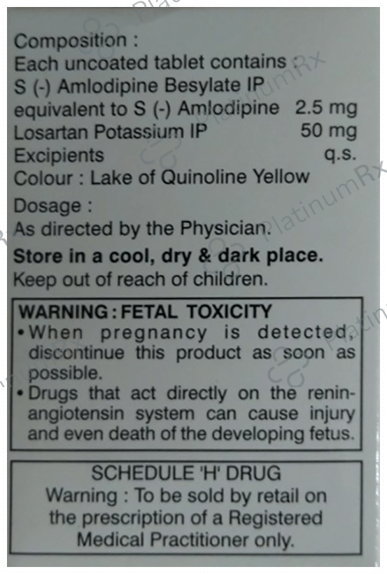 Asomex LT 2.5/50mg Tablet 15s