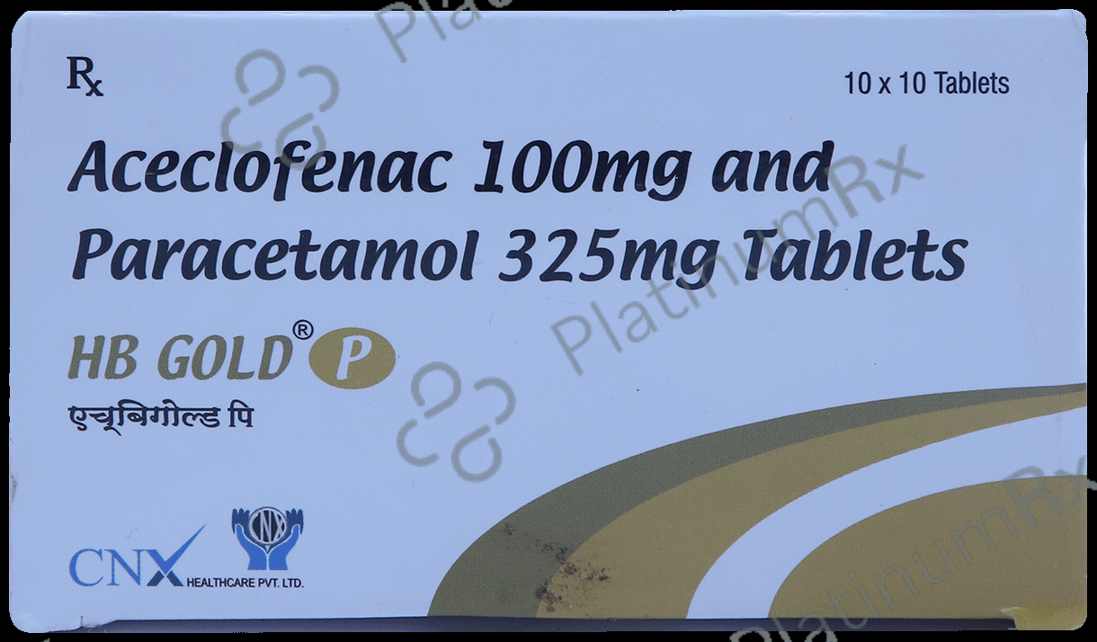 HB Gold P 100mg/325mg Tablet