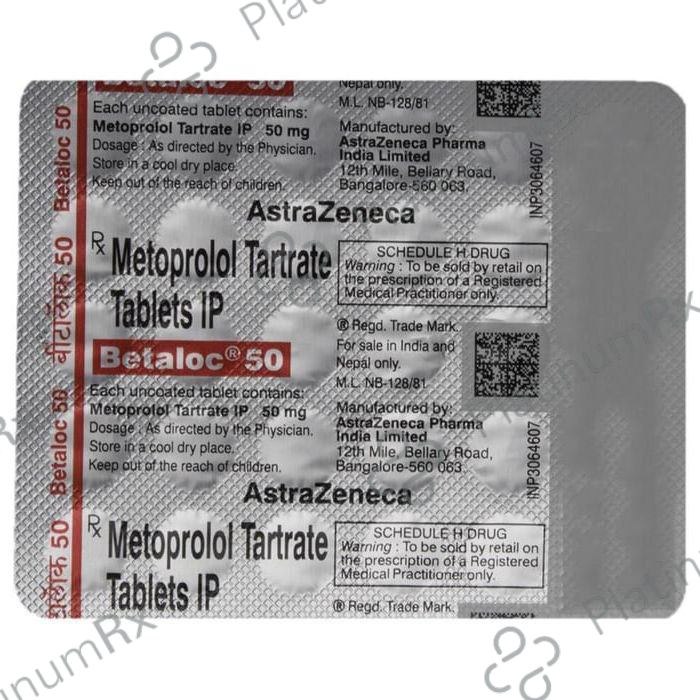 Betaloc 50mg Tablet 30s
