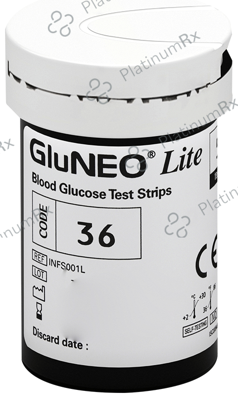 K-Life GluNeo Lite Blood Glucose Test Strip (Only Strips) 50 Test