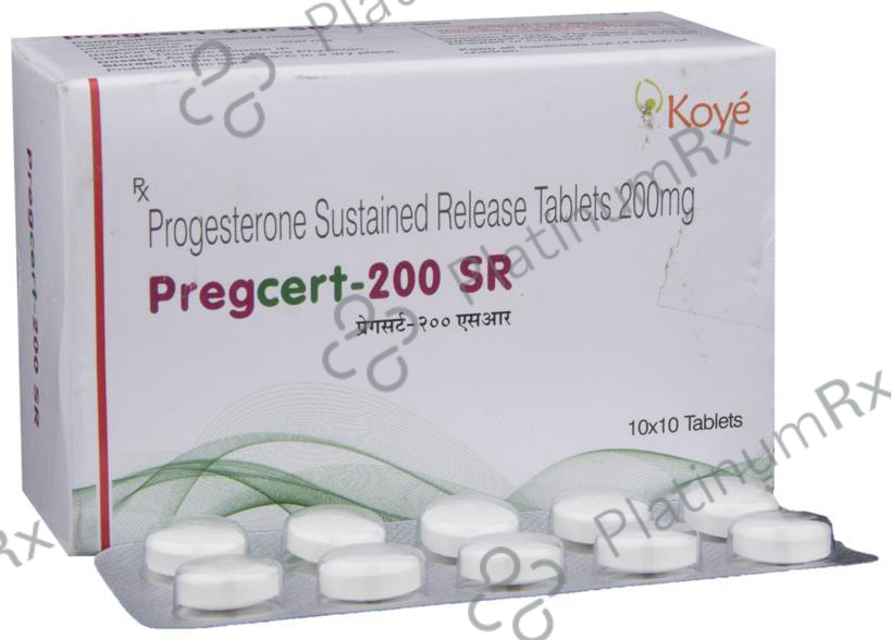 Pregcert 200mg SR Tablet 10s