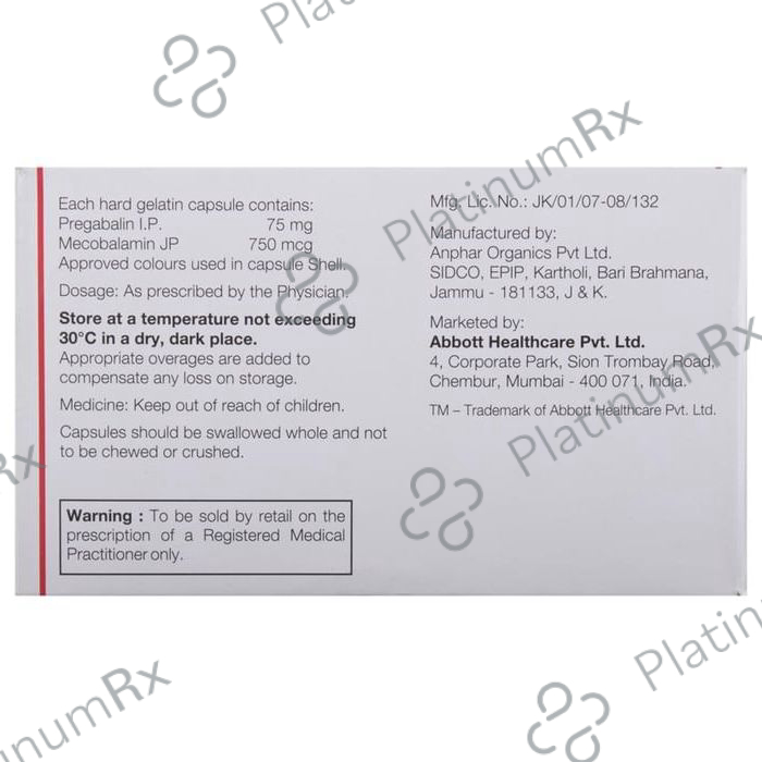 Pregamet 75 Capsule