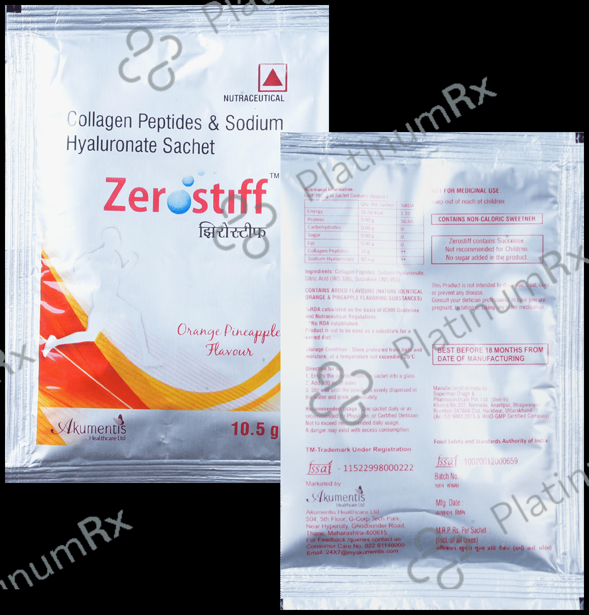 Zerostiff Sachet Orange Pineapple