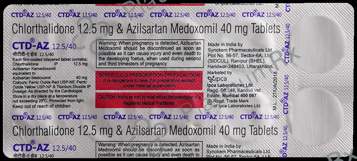 CTD AZ 40/12.5mg Tablet 10s