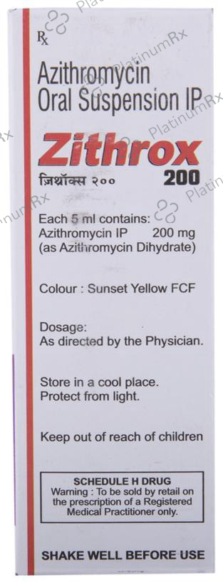 Zithrox 200mg Readyuse Suspension 15ml