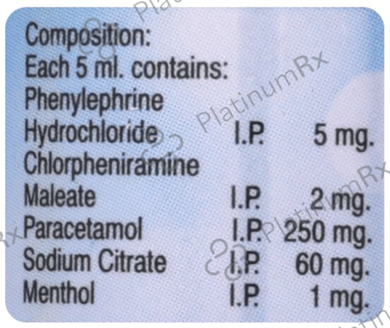 Nonax Cold 2/250/5mg Oral Suspension 60ml