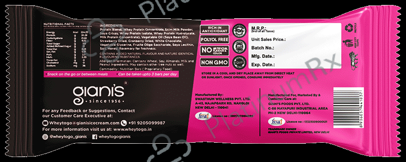 Whey To Go Protein Bar Mix Berry White Chocolate