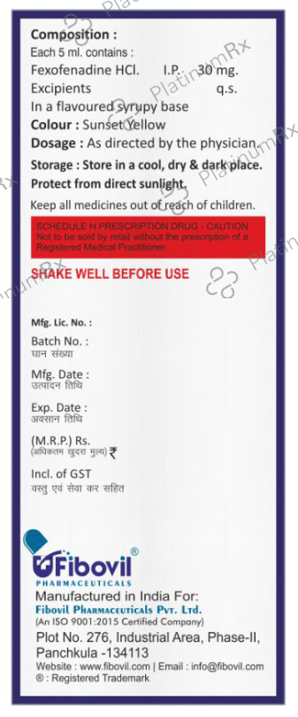 Fexotwist Oral Suspension Mango