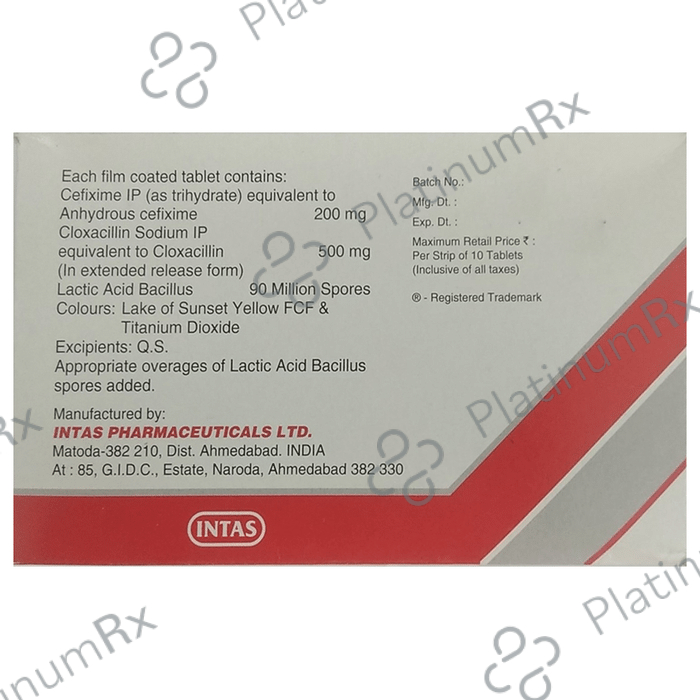 Ceftas CL Tablet 10s