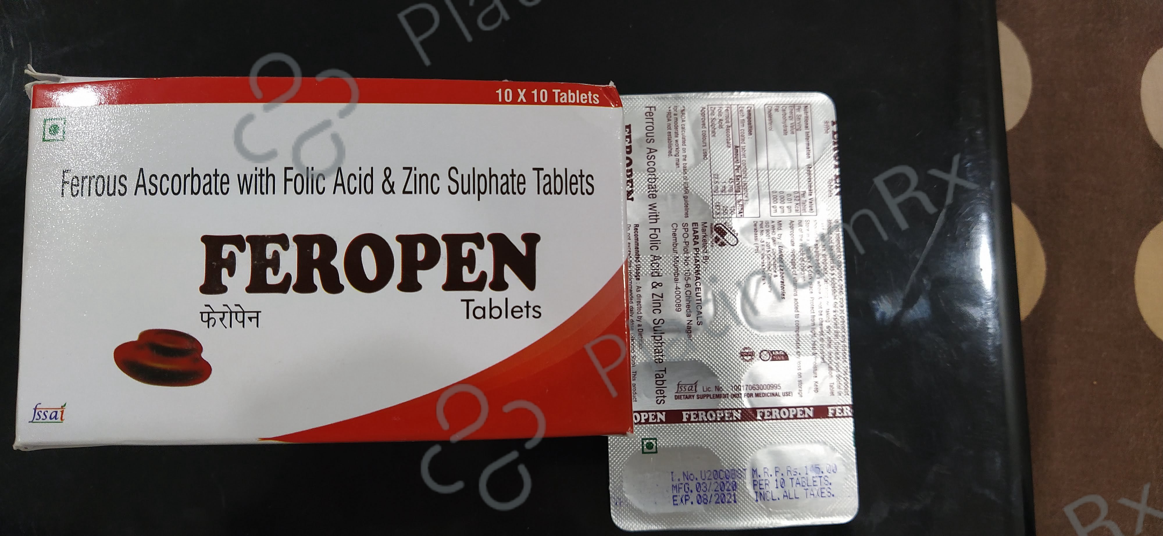 Feropen 152mg/1500mcg Tablet 10s