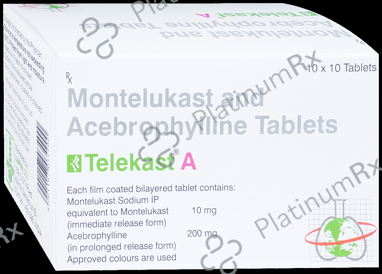 Telekast A 200/10mg Tablet PR 10s