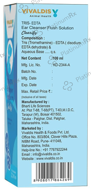 Vivaldis Tris-EDTA Ear Cleanser