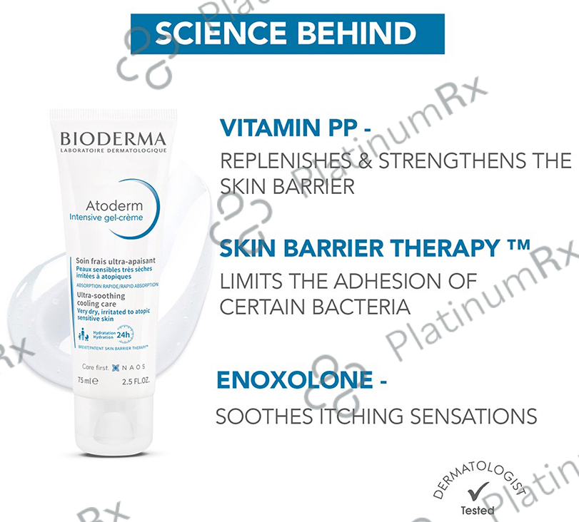 Bioderma Atoderm Intensive Gel Ultra Soothing Cream 75ml