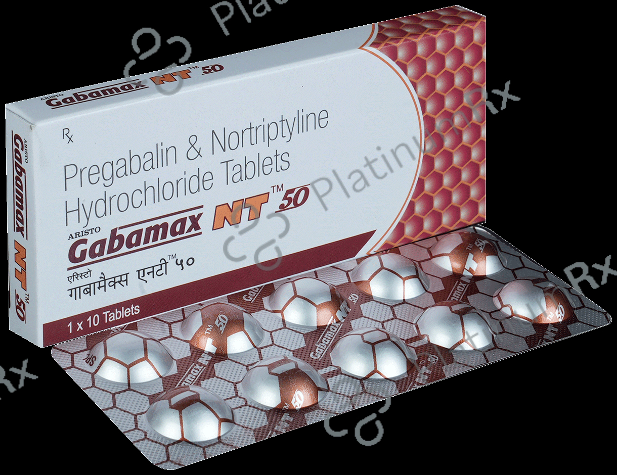 Gabamax NT 50mg/10mg Tablet