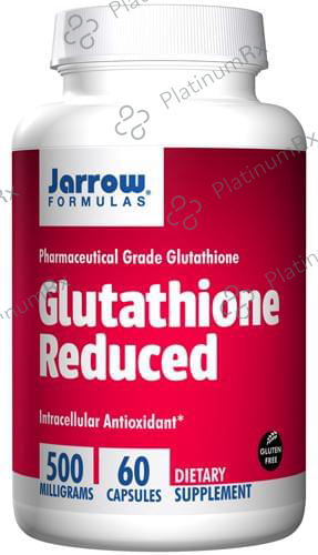 Jarrow Formulas Glutathione Reduced 500mg Capsule - Intracellular Antioxidant 60 capsules