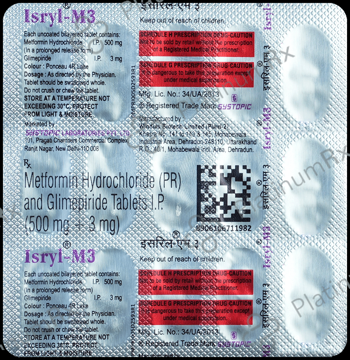 Isryl M 3/500mg Tablet PR 15s