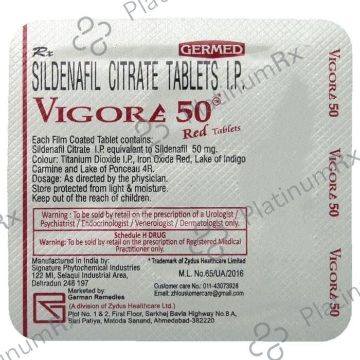 Vigore 50mg Tablet 4s