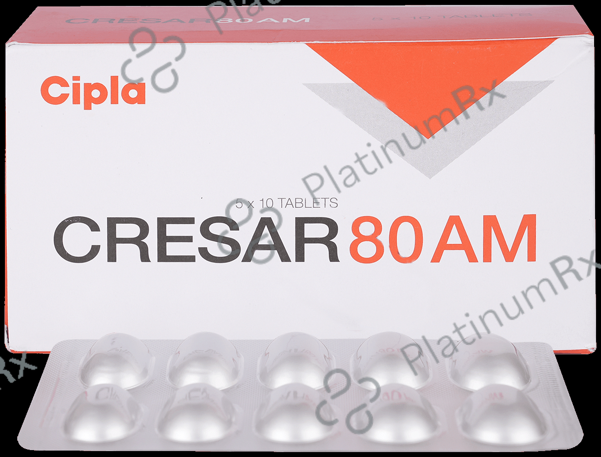 Cresar 80 AM 80/5mg Tablet 10s