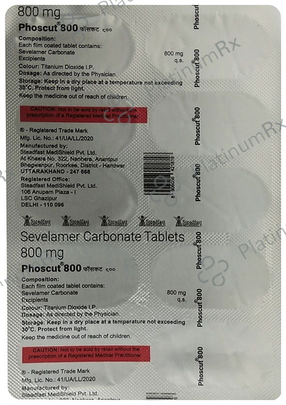 Phoscut 800mg Tablet 10s