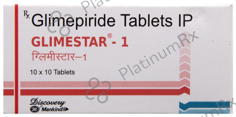 Glimestar 1mg Tablet 10s