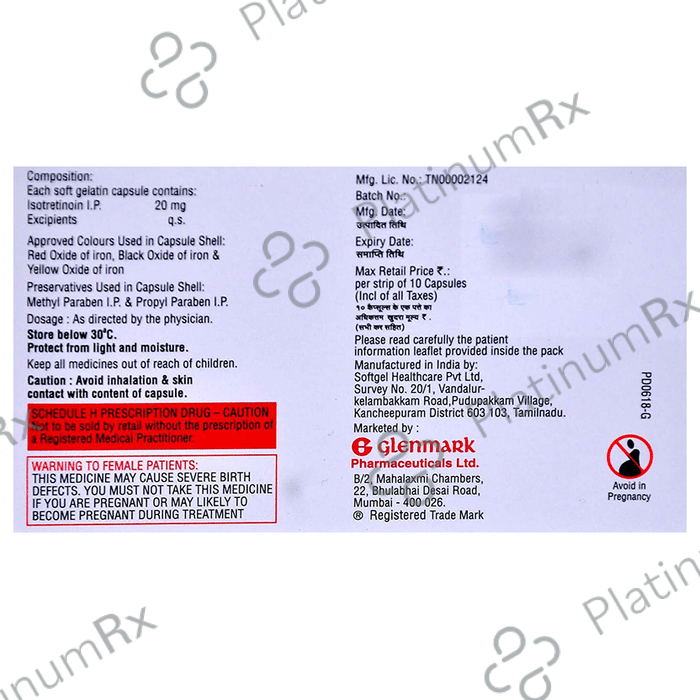 D Acne I 20 Capsule