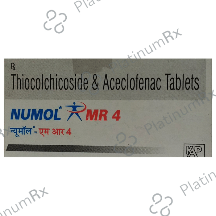 Numol MR 100/4mg Tablet 10s