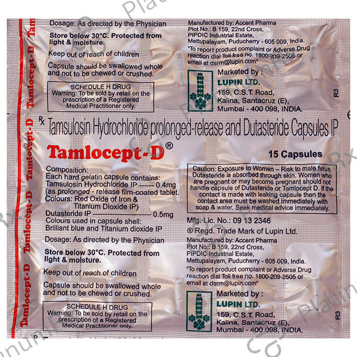 Tamlocept D 0.5/0.4mg Capsule PR 15s