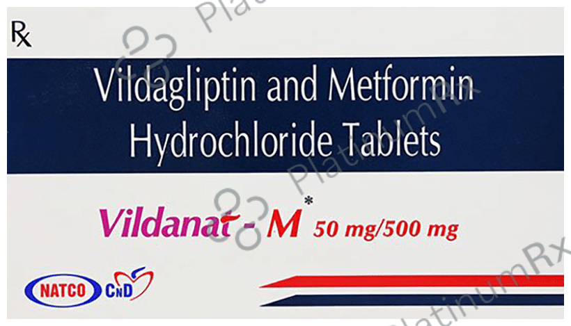 Vildanat M 500/50mg Tablet 10s